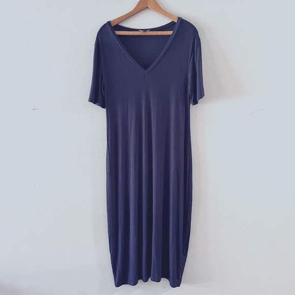 Universal Standard Deep Blue Midi Dress - Picture 1 of 6